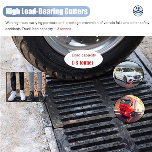 Solution drainage grilles de caniveau plastique contre stagnation eau allée - 5