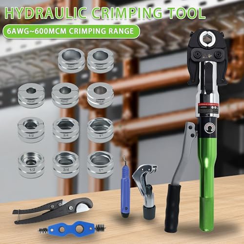 AMZCNC Hydraulic Press Tool with 11 Dies