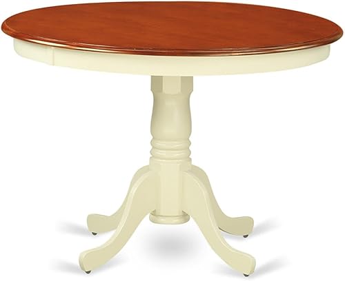 Miniatura 10 de East West Furniture AST-WLW-TP - Mesa de cocina antigua, mesa de comedor redonda con base de pedestal, 36 x 36 pulgadas, multicolor