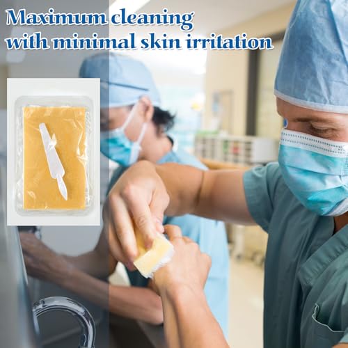 Image of 80 Pcs Surgical Hand Scrub Brush with Sponge Disposable Double Sided Cleaning Scrub Brush for Nails Sensitive Skin Wound Care Doctors Office Cat