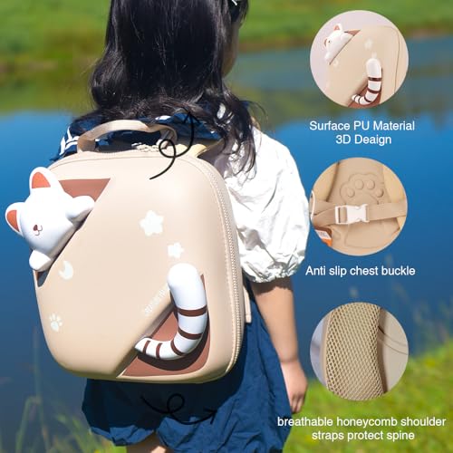 Kids Cat kitty Backpack for Preschool, Cute Cat Bag Gift for Toddler, Travel kindergarten kitty Bag for Boys Girls Ages 3-83