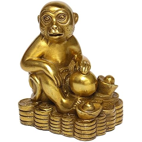 BRABUD Zodiac Brass Monkey Statue Chinese Handmade Home Decor Collectibles Figurine BS050 Cover