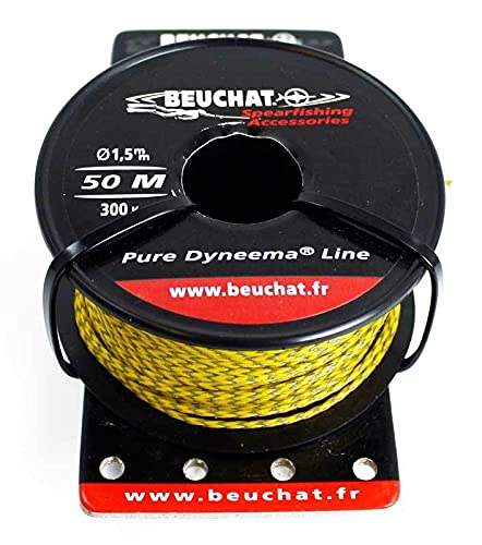 BEUCHAT 600 LB Pure Dyneema Line for Spearfishing, Freediving, and Scuba Diving (50m)