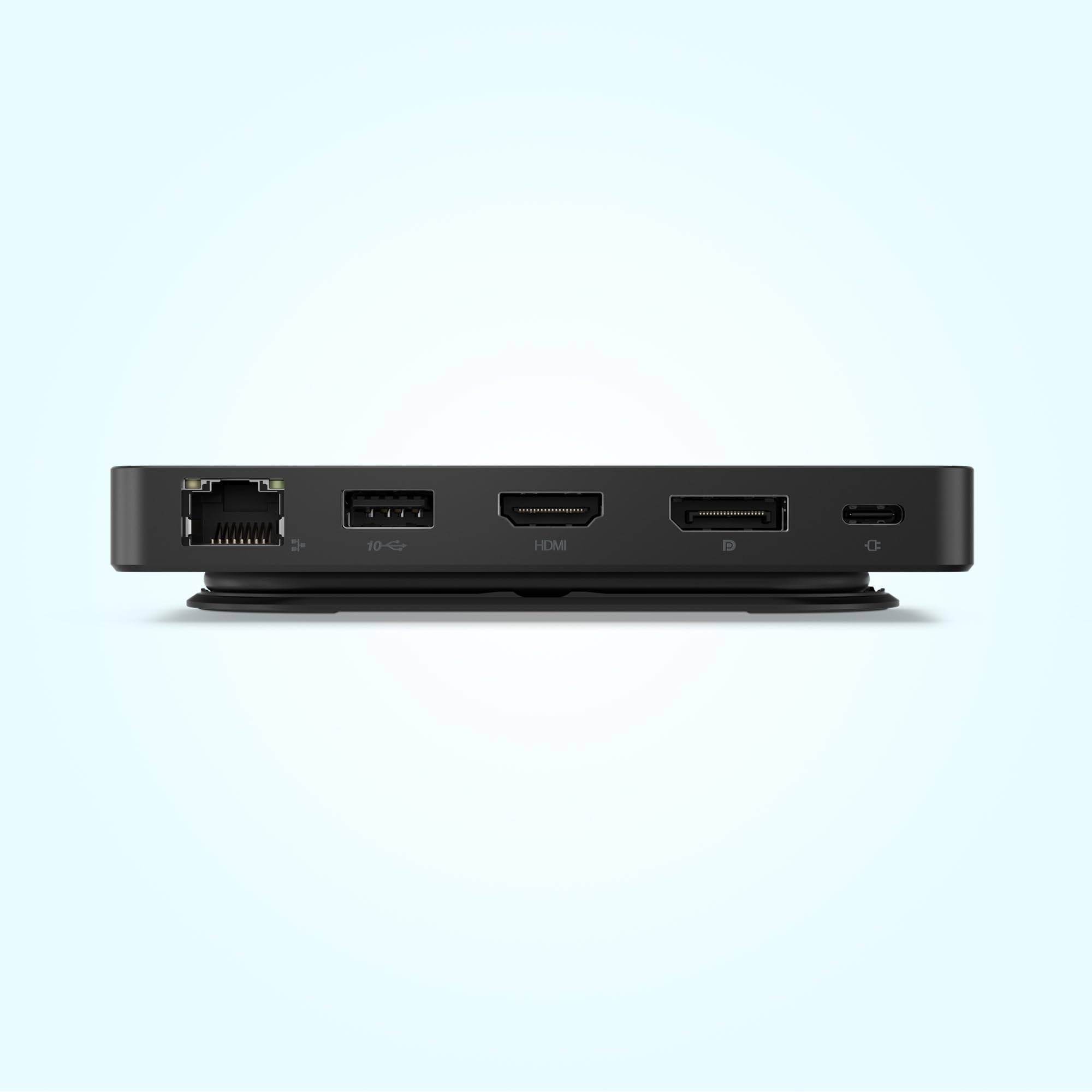 Lenovo USB-C Dual Display Travel Dock Docking Station Compatta, 2x 4K Display, 100W Power Delivery, 7 Porte, Compatibile USB-C/Thunderbolt, Design Sostenibile - Nero