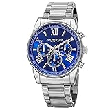 Akribos XXIV Men's AK865SSBU Silver-Tone Watch