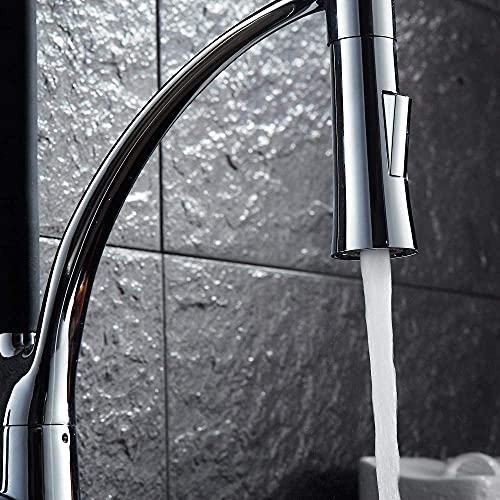 Robinet simple de cuisine pour évier moderne mitigeur noir mat en laiton