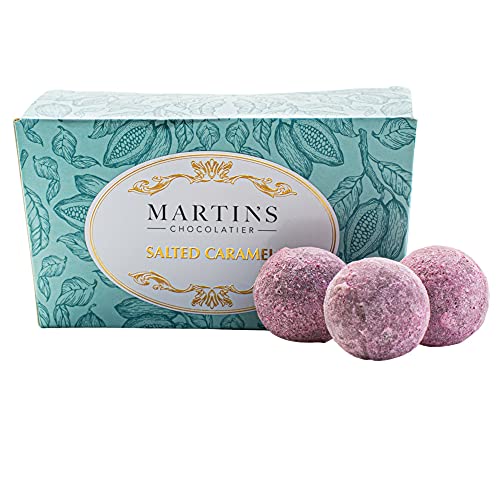 Martin's Chocolatier Schokoladen-Ballon, 200 g, gesalzene Karamell-Trüffel, handgefertigte Schokoladen-Geschenkbox