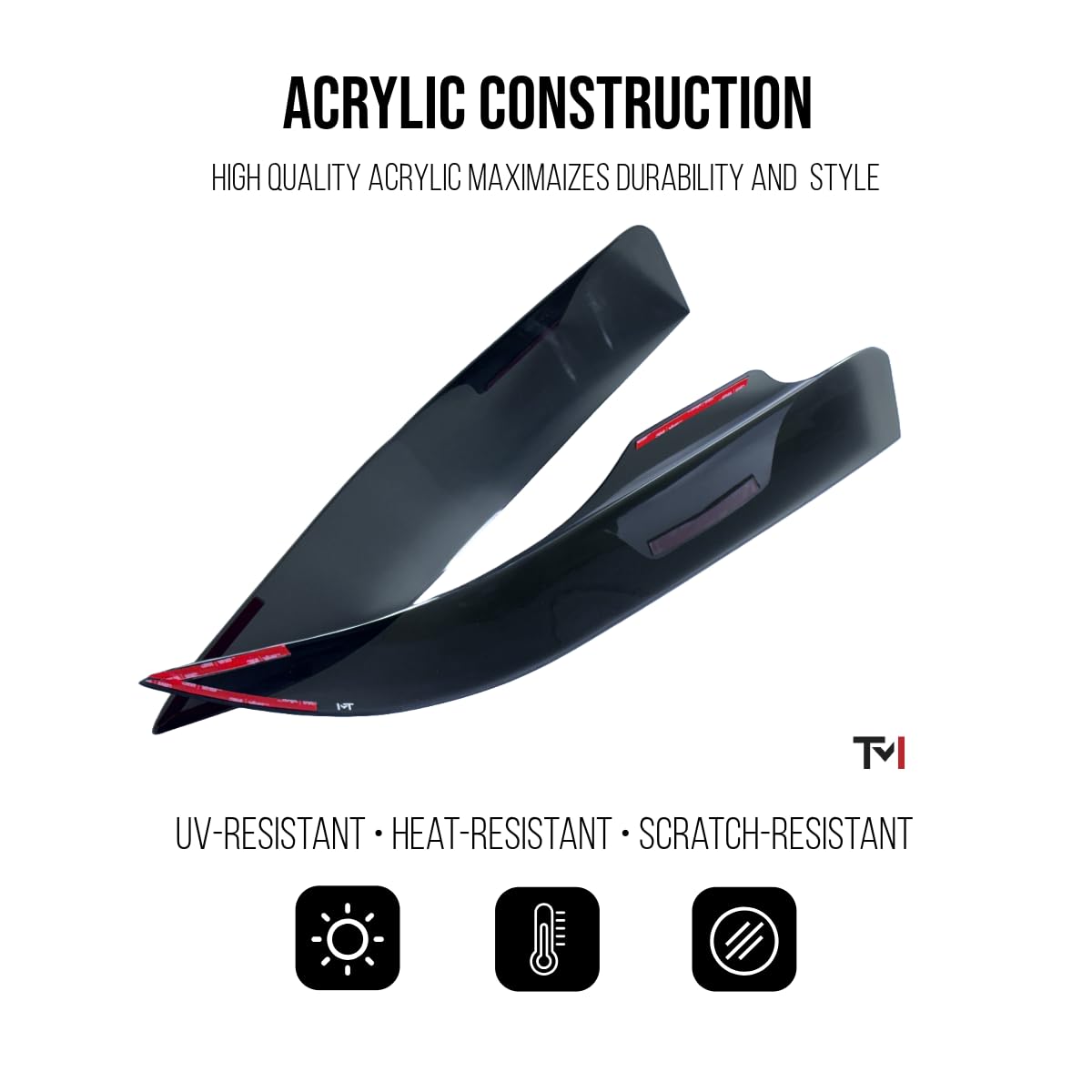 TML Smoked Acrylic Head Light Covers for 2024+ Ford Mustang