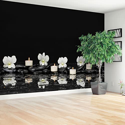 Papier peint Tulup orchidée de bougies 312x219cm grand format