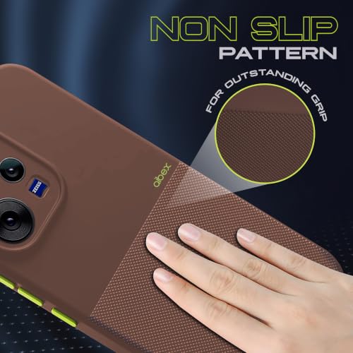 Image of AIBEX Premium Back Cover Case Compatible For Vivo V70 5G / Vivo V70 Elite 5G| Scratch & Drop Tested Shockproof Matte Texture Case with Soft Microfibre Lining | Slim Fit Cover with Anti-Scratch - Brown