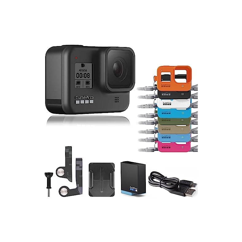 GoPro HERO8 Black + Lanyard – E-Commerce Packaging – Waterproof Digital Action Camera with Touch Screen 4K HD Video 12MP Photos Live Streaming Stabilization GoPro HERO8 Black + Lanyard – E-Commerce Packaging – Waterproof Digital Action Camera with Touch Screen 4K HD Video 12MP Photos Live Streaming Stabilization