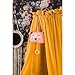 Jollein Veil Vintage 61 inch - Create a Cozy Haven for Your Baby's Nursery - Baby Crib Canopy Curtains - Baby Nursery Decor - Baby Items Must Have - Caramel