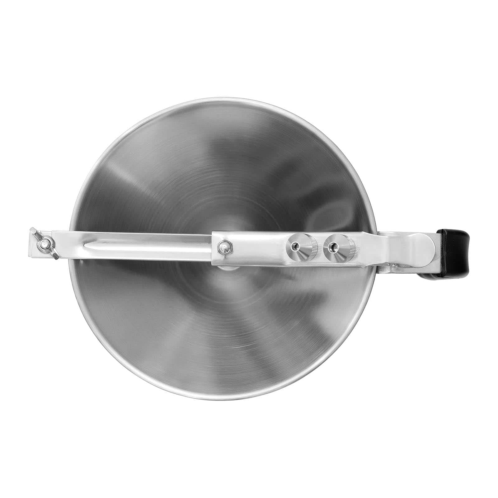 Royal Catering RC-OF04 - Embudo (1,8 L, acero inoxidable, apertura dosificadora, soporte de 4,5,6 mm, con bandeja colectora)