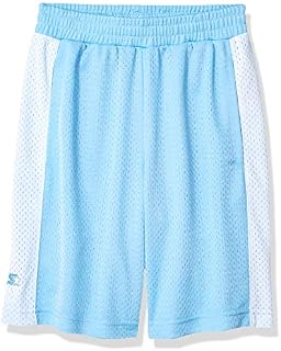Starter Boy's 10" Mesh Short with Side Panel, Team Light Blue with White
