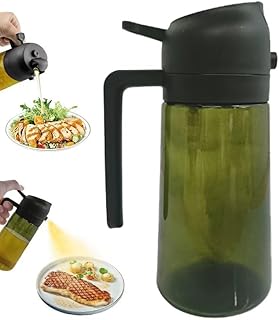 Kitchen Maiden 2 in 1 Oil Dispenser, 2024 New Kitchenmaiden 2 In 1 Oil Sprayer for Cooking，Olive Oil Dispenser Bottle Spray And Pour for Air Fryer, Salad, Frying, BBQ