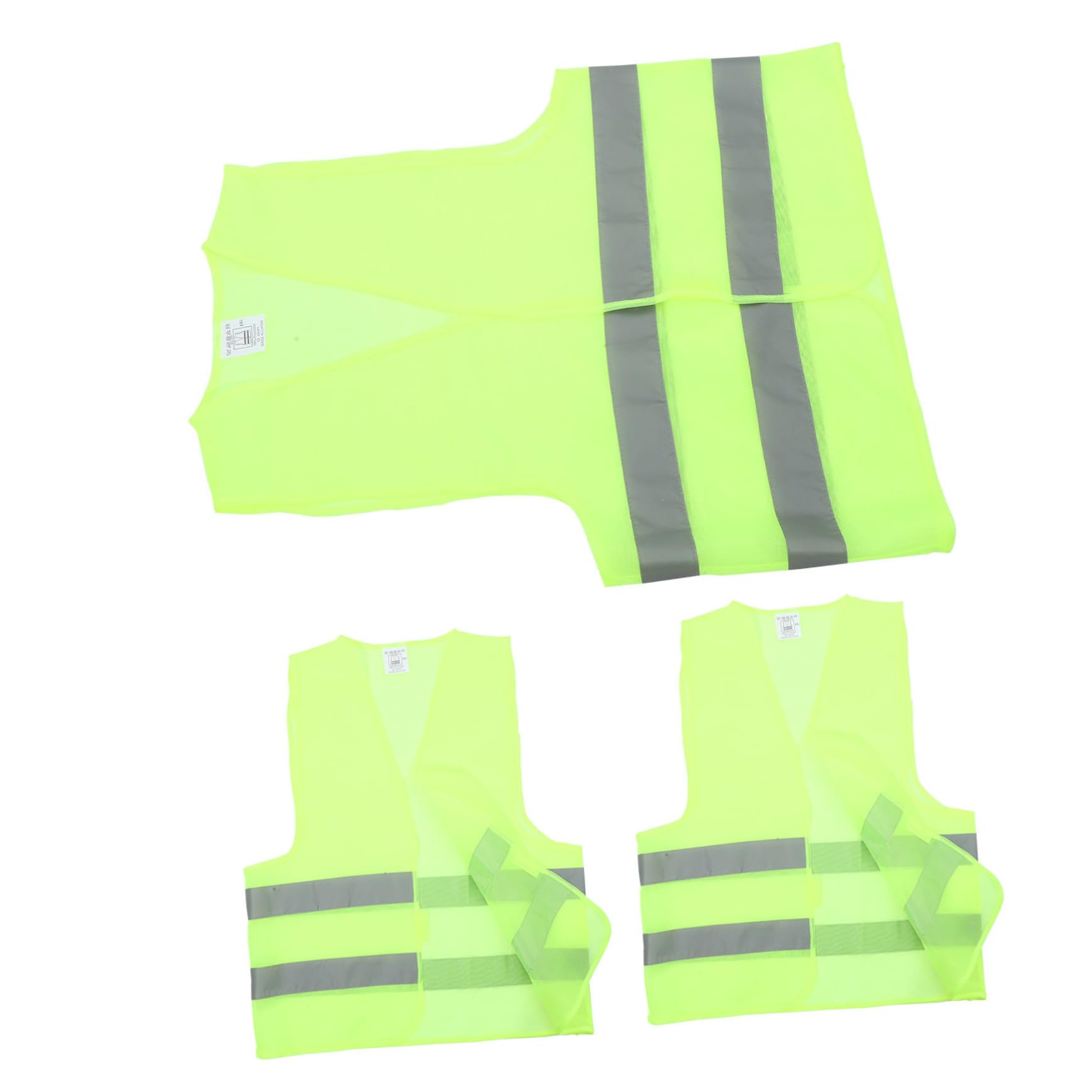 Gogogmee Reflective Running Vest 3pcs for Construction Workers Sanitation Crew Vest