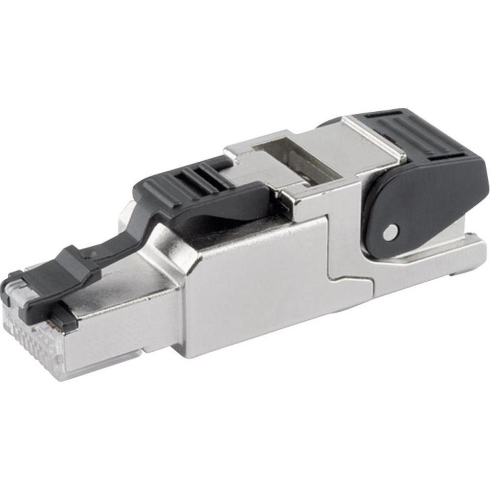 Telegärtner J00026A2000 Feldmontage RJ45 Stecker für AWG24/1-AWG22/1 AWG27/7-AWG22/7 (9, 1 Stecker)