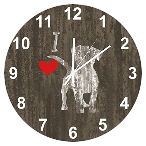 Horloge murale Beagle rustique 38cm pour déco de cuisine - 2