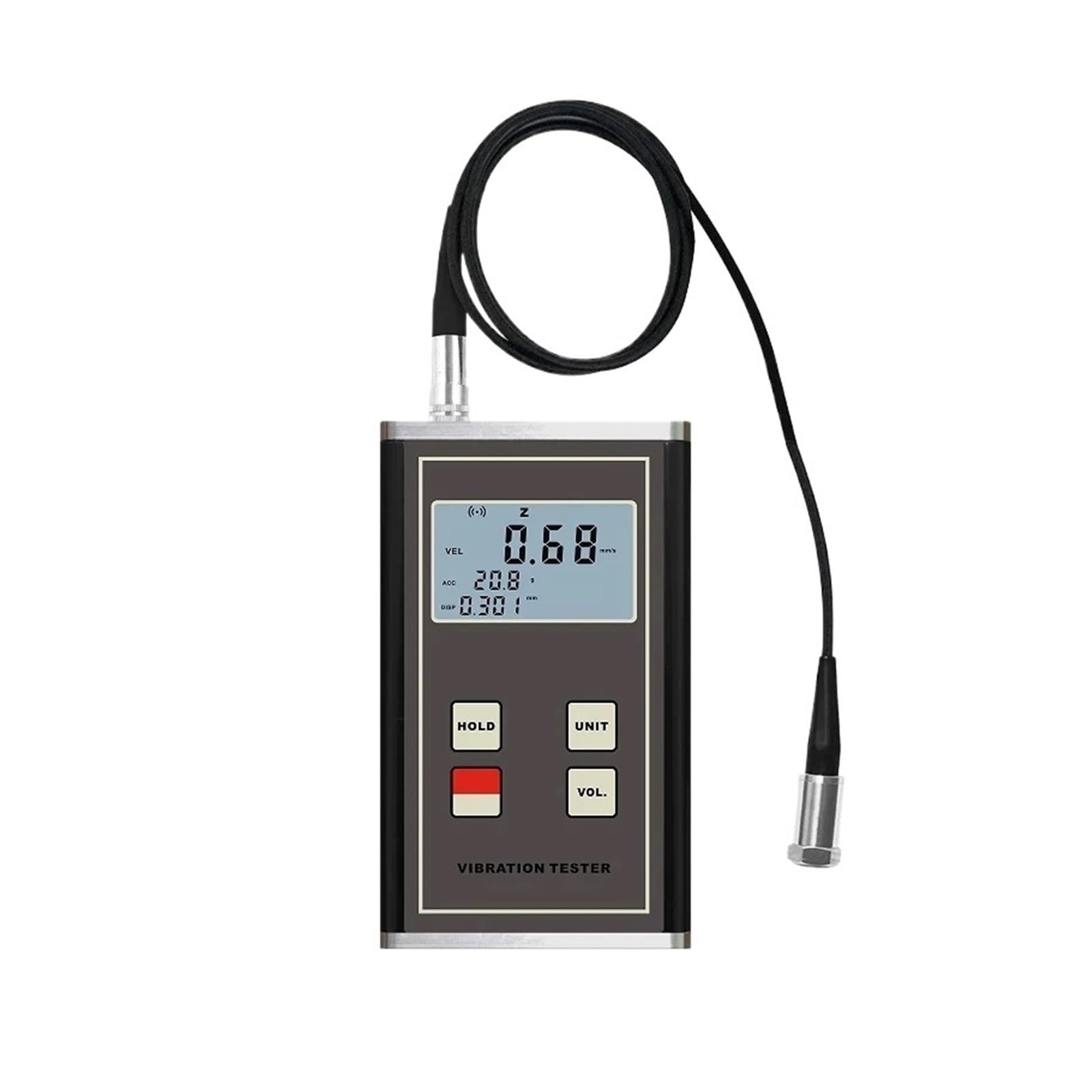 Gqnblvhzupdm Vm-6370 Vibration Tester Digital Vibration Meter Vibrometer Vm6380 With High Precision For Long-Term Use(Vm-6370)