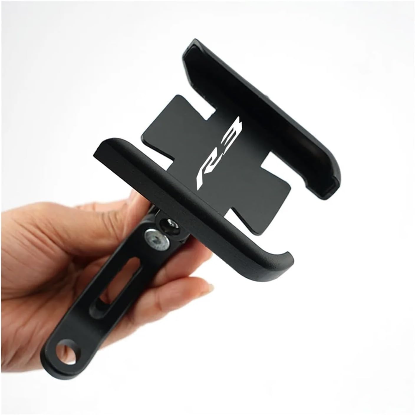 Motorcycle Accessories Handlebar Clip Mobile Phone Holder GPS Stand Bracket for YZF-R3 All Years Universal(Silver)