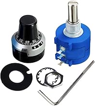 TopHomer, 3590S-2-102L Precision Multi-Turn Wire Wound Potentiometer Set 1K Ohm 10 Turns Adjustable Linear Resistor with Rotary Knob