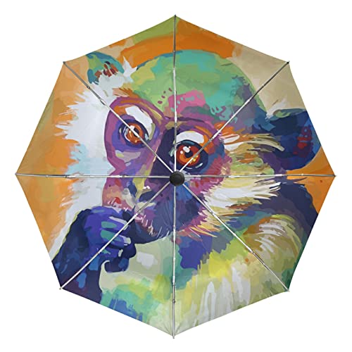 Parapluie de voyage automatique Vnurnrn pour la plage et les sorties en ville