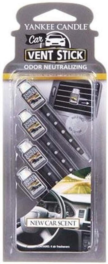 Yankee Candle 5038580059786 Vent Stick New Car Scent op-4 szt. YCVSNCS, one Size, …
