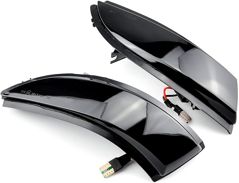 2pcs Dynamic Sequential Blink LED Side Mirror Turn Signal Light Assembly Compatible with Re-nault C-lio IV MK4 BH RS Grandtour KH