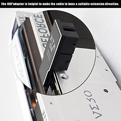 COMeap 12VHPWR 16 Pin 180 Degree Adapter ATX 3.0 16 Pin to 4X 8 Pin PCIe 5.0 600W GPU Power Connector Aluminum Shell for 12+4pin RTX 4090 4080 4070Ti 3090Ti Graphic Card (Type A)