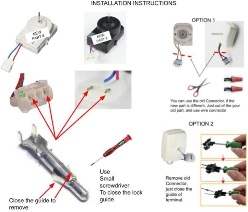 UDQR107E1L CKD7268 Refrigerator Fan Motor Fits old # Panasonic UDQR107E1L