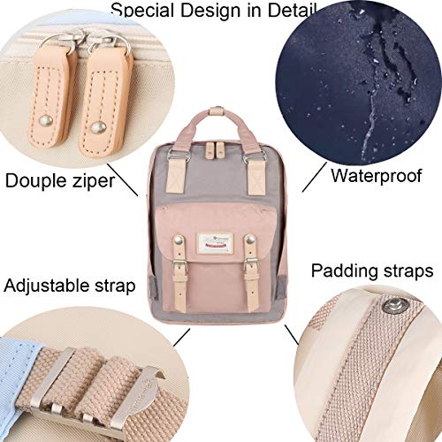 Himawari Women's Back, Pink+Gray, Regular #TOP3