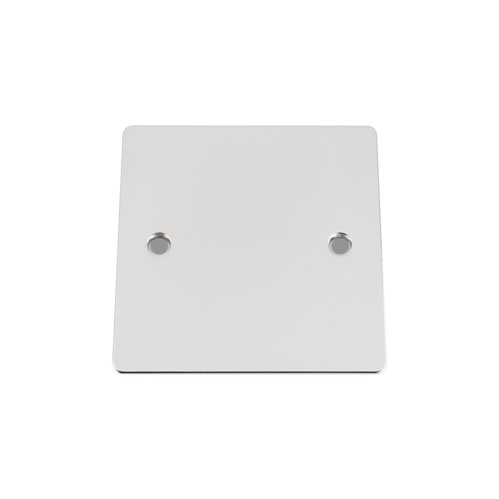 A5 Products Electrical Blanking Plate Single 1 Gang - Polished Chrome - Flat