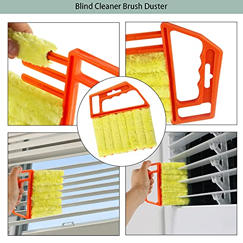 Openfly Groove Gap Cleaning Tools, 8 Pack Hand-Held Window Door Track Cleaning Brush, Window Blind Duster Brush, Windowsill Sweeper Crevice Cleaning Tool For Shutters, Air Conditioner, Car Vents #TOP2