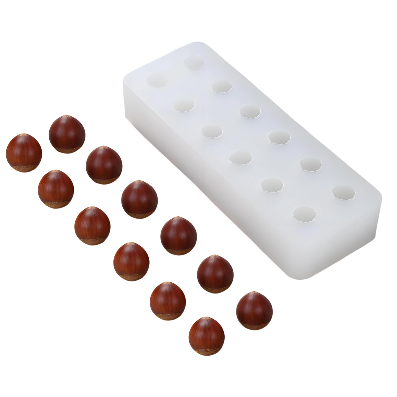 Alksubbm Creative Silicone Fruit Shaped for Home Soap Chocolate Crafting in 4 Unique Design Fruit Shaped Silicone