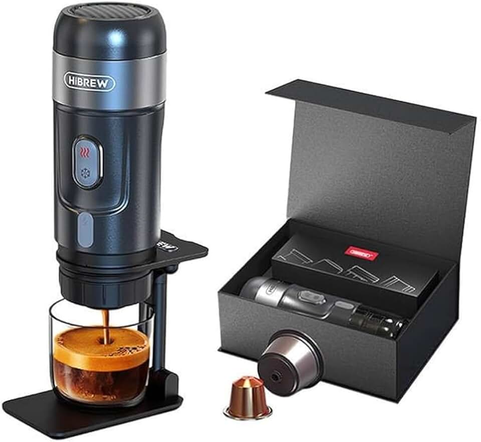 HiBREW Cafetera portátil 3 en 1 con funda de 80 W H4A-premium