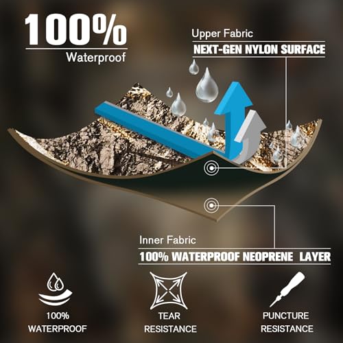 Trudave Chest Waders, 4.5mm Waterproof Neoprene Hunting Wader for Men & Women with 600G Insulated Boots