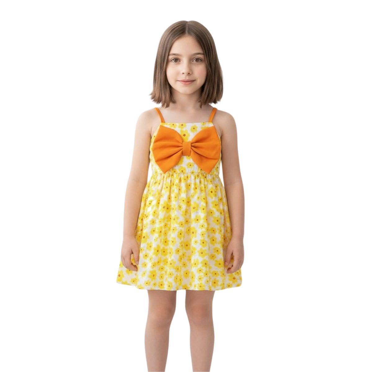 Girls Cotton Sleeveless Knee-Length Dress | Floral Printed Fit & Flare Frock for Kids | Lightweight Summer Use | Casual, P... - Review, Price and Buying Guide