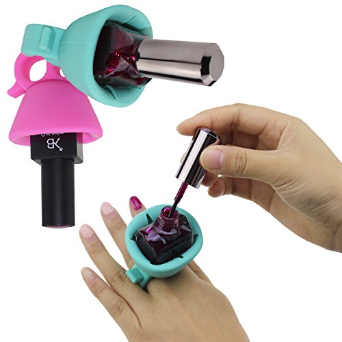 Portabile Bottiglia di Smalto per Unghie Silicone