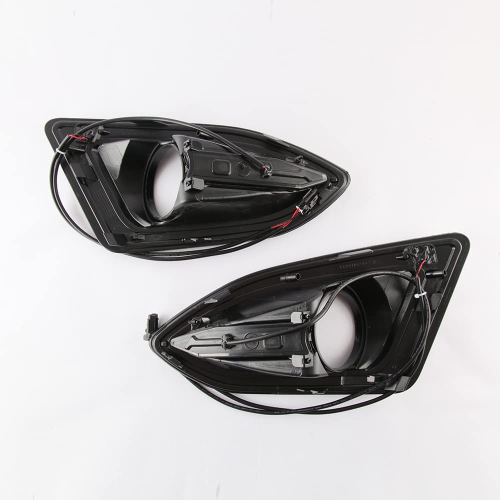 Luces diurnas LED DRL para Ford Edge 2015 2016 2017 2018, Parachoques delantero LED blanco DRL + intermitentes amarillos