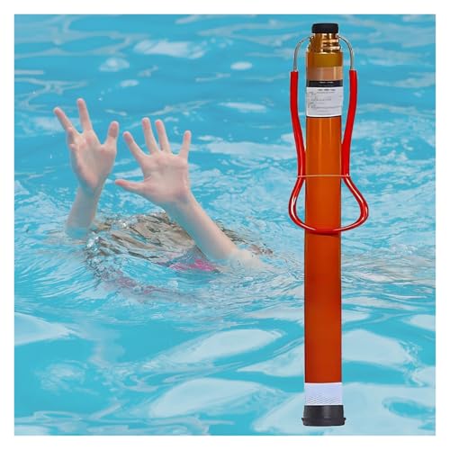 Poste de rescate de fibra de vidrio de alta visibilidad para piscinas, equipo de seguridad de piscina de 6,5 m para rescate de emergencia