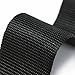 TEAMWILL 2 Roll 11 Yards 1 Inch Wide Black Nylon Heavy Duty Webbing Strap