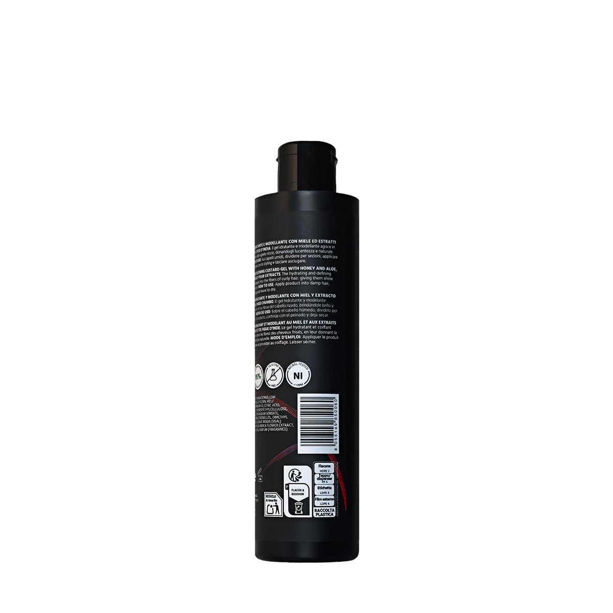 Gel Custard per capelli ricci, super-ricci, afro Natural&Amazing di DIVINA BLK. Azione Idratante Anticrespo e Modellante, con estratti naturali (250ml)