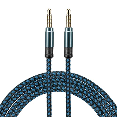 Cable Auxiliar 3.5mm Macho a Macho 3m Azul miniatura 1