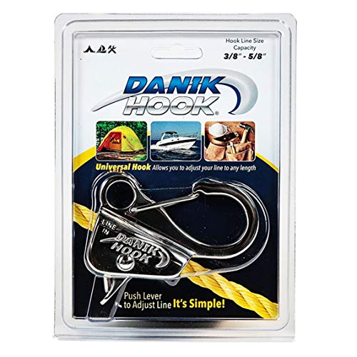 Danik Hook Stainless Steel, Easy To Use, Knotless Anchor System With Quick Release (Rope Not Included), Holds 8000 Lb. #TOP2