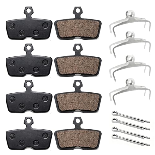 Juego de 4 pares de pastillas de freno para SRAM Avid Code R RS RSC Guide RE G2 RE DB8 Motive pastillas de freno de disco semimetalico cerámicas sinterizadas, potencia de frenado estable seco húmedo
