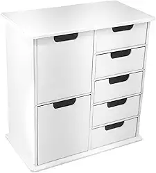 Gaveteiro Organizador Escritório Arquivo Multiuso Luxo 7 Gavetas (Branco)