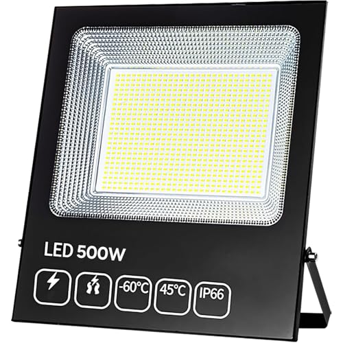 Recopilación de Reflectores de teatro - 5 favoritos. 48 AVEDISTANTE 500W Reflector LED de Color Cálido para Exteriores, Luz Exterior de 32250 LM, Resistente al Agua IP66, Adecuado para Campos Deportivos y Estacionamientos en Jardines