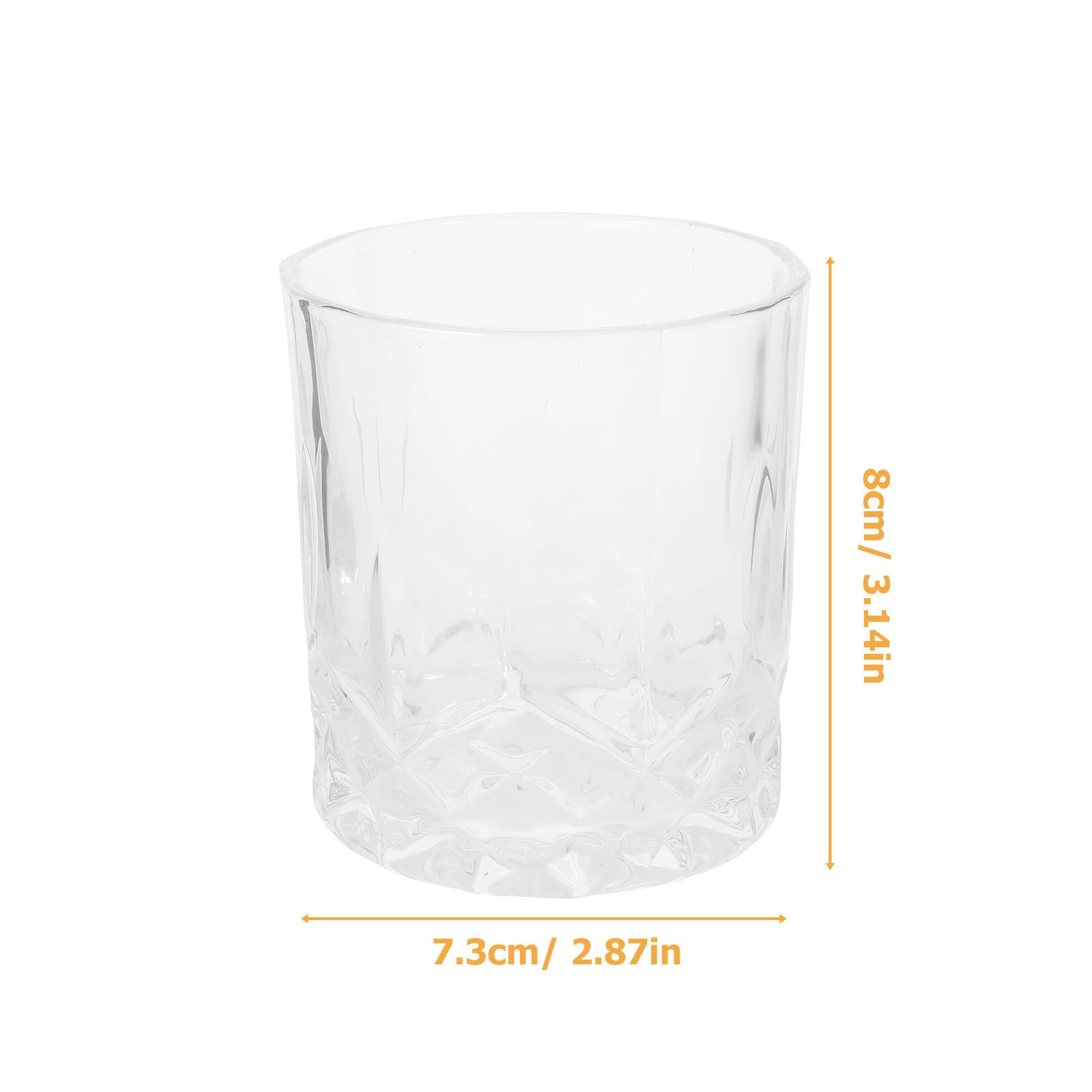 Lot de 4 Verres à Whisky en Verre Gravé 200ml, Multi-fonction et Design Simple Ambiance Bavaroise Élégante la Maison
