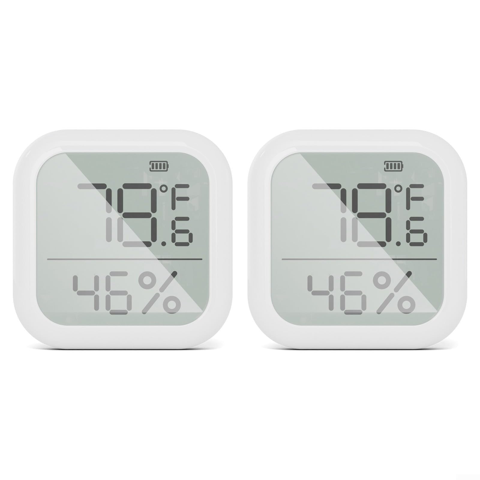 Sensor de temperatura inteligente para Zigbee 2 piezas con fácil control de aplicación y pantalla LCD