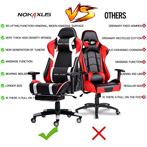 Ergonomic Racing Seat with Massager Lumbar Support - Image 6